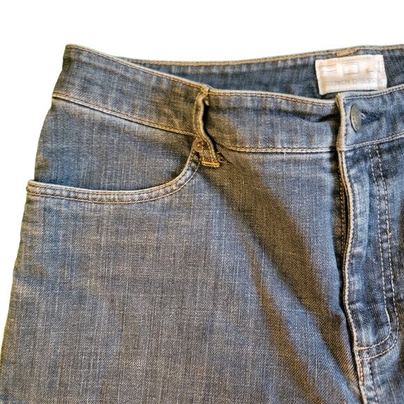 Y2K French Dressing Dark Wash Slim High Rise Bootcut Straight Jeans Size 10 - Picture 2 of 10